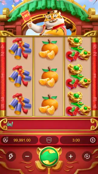 Fortune Tiger session checkpoint spin 1: balance 99,991.00 at $3.00 bet - session just started
