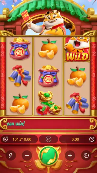 Fortune Tiger session checkpoint spin 762: balance 101,710.60 at $3.00 bet - in profit at midpoint